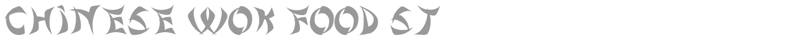 Chinese Wok Food St font preview